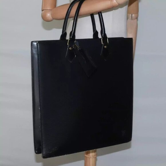 LOUIS VUITTON Epi Sac Plat Hand Bag Black M59082 LV Auth EC107 - Picture 3 of 16